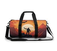 KLWQR Lend A Helping Hand Sport Gym Duffle Travel Bag for Women Men Overnight Weekender Bag with Shoe Compartment,Wet Pocket, 17.7in/9in/9in, style, style, 17.7in/9in/9in