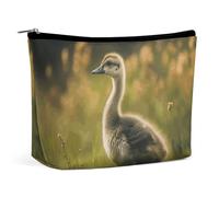 KLWQR Little Duck in The Field Makeup Bag for Purse Waterproof Cosmetic Bags Makeup Pouch with Zipper Travel Toiletry Bag Organizer for Women Ladies, style, One Size