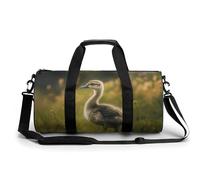 KLWQR Little Duck in The Field Sport Gym Duffle Travel Bag for Women Men Overnight Weekender Bag with Shoe Compartment,Wet Pocket, 17.7in/9in/9in, style-19, style-19, 17.7in/9in/9in