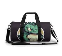 KLWQR Little Green Dragon's Egg Sport Gym Duffle Travel Bag for Women Men Overnight Weekender Bag with Shoe Compartment,Wet Pocket, 17.7in/9in/9in, style-14, style-14, 17.7in/9in/9in