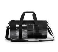 KLWQR Metal Cube Sport Gym Duffle Travel Bag for Women Men Overnight Weekender Bag with Shoe Compartment,Wet Pocket, 17.7in/9in/9in, style-16, style-16, 17.7in/9in/9in