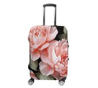 KLWQR Peony Flowers Rose Luggage Cover Dustproof Travel Suitcase Cover Elastic Suitcase Protector Luggage Sleeves Fit 19-32 Inch Luggage,, style, M