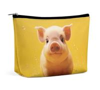 KLWQR Piggy Is Jumping Makeup Bag for Purse Waterproof Cosmetic Bags Makeup Pouch with Zipper Travel Toiletry Bag Organizer for Women Ladies, style, One size