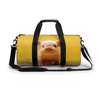 KLWQR Piggy Is Jumping Sport Gym Duffle Travel Bag for Women Men Overnight Weekender Bag with Shoe Compartment,Wet Pocket, 17.7in/9in/9in, style, style, 17.7in/9in/9in