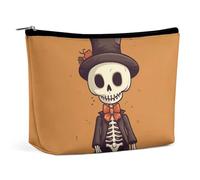 KLWQR Quiet Skeleton Makeup Bag for Purse Waterproof Cosmetic Bags Makeup Pouch with Zipper Travel Toiletry Bag Organizer for Women Ladies, style, One Size