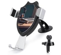 KLWQR Recorder with Headphones Car Phone Mount Stand Hands Free Cell Phone Holder Non-Slip Ultra Stable Car Phone Holder Universal Fit Automobile Clamp Cradle Compatible with Most Cell Phones