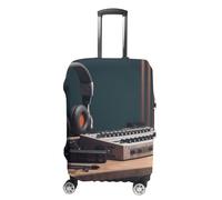 KLWQR Recorder with Headphones Luggage Cover Dustproof Travel Suitcase Cover Elastic Suitcase Protector Fit 19-32 Inch Luggage，, style, XL