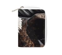 KLWQR RFID Credit Card Holder Wallets for Women Cute Small Leather Ladies Cardholder Wallets An Eagle Card Organizer Case with Zipper, style, 16x11.5cm