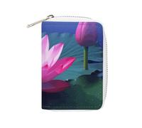 KLWQR RFID Credit Card Holder Wallets for Women Cute Small Leather Ladies Cardholder Wallets Bright Flower Card Organizer Case with Zipper, style, 16x11.5cm