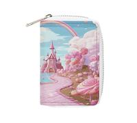 KLWQR RFID Credit Card Holder Wallets for Women Cute Small Leather Ladies Cardholder Wallets Candy Land Card Organizer Case with Zipper, style, 16x11.5cm