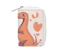 KLWQR RFID Credit Card Holder Wallets for Women Cute Small Leather Ladies Cardholder Wallets Cartoon Dinosaurs79dd1a20-007d-11ef-8e6d-d148611795c7 Card Organizer Case with Zipper, style, 16x11.5cm
