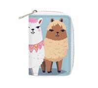 KLWQR RFID Credit Card Holder Wallets for Women Cute Small Leather Ladies Cardholder Wallets Cute Alpacas Card Organizer Case with Zipper, style, 16x11.5cm