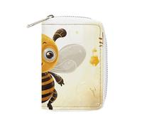 KLWQR RFID Credit Card Holder Wallets for Women Cute Small Leather Ladies Cardholder Wallets Cute Bees Honey Card Organizer Case with Zipper, style, 16x11.5cm