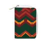 KLWQR RFID Credit Card Holder Wallets for Women Cute Small Leather Ladies Cardholder Wallets Dark Maroon And Dark Green Card Organizer Case with Zipper, style, 16x11.5cm