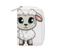KLWQR RFID Credit Card Holder Wallets for Women Cute Small Leather Ladies Cardholder Wallets Lamb Card Organizer Case with Zipper, style, 16x11.5cm