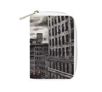 KLWQR RFID Credit Card Holder Wallets for Women Cute Small Leather Ladies Cardholder Wallets Love from New York Card Organizer Case with Zipper, style, 16x11.5cm
