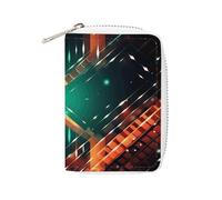 KLWQR RFID Credit Card Holder Wallets for Women Cute Small Leather Ladies Cardholder Wallets Merry Christmas Red And Shiny Card Organizer Case with Zipper, style, 16x11.5cm