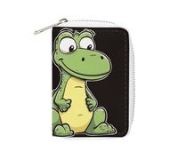KLWQR RFID Credit Card Holder Wallets for Women Cute Small Leather Ladies Cardholder Wallets Quiet Cartoon Crocodile Card Organizer Case with Zipper, style, 16x11.5cm