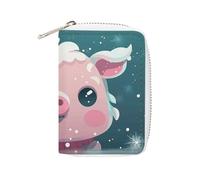 KLWQR RFID Credit Card Holder Wallets for Women Cute Small Leather Ladies Cardholder Wallets Snow Card Organizer Case with Zipper, style, 16x11.5cm