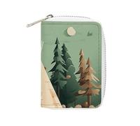 KLWQR RFID Credit Card Holder Wallets for Women Cute Small Leather Ladies Cardholder Wallets Snow Covered Card Organizer Case with Zipper, style, 16x11.5cm