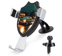 KLWQR Running Car Car Phone Mount Stand Hands Free Cell Phone Holder Non-Slip Ultra Stable Car Phone Holder Universal Fit Automobile Clamp Cradle Compatible with Most Cell Phones