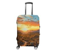 KLWQR Saguaros at Sunset Luggage Cover Dustproof Travel Suitcase Cover Elastic Suitcase Protector Luggage Sleeves Fit 19-32 Inch Luggage,, style, L