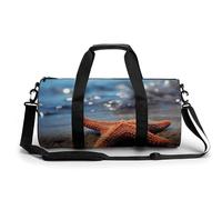 KLWQR Starfish on The Seaside Sport Gym Duffle Travel Bag for Women Men Overnight Weekender Bag with Shoe Compartment,Wet Pocket, 17.7in/9in/9in, style-22, style-22, 17.7in/9in/9in