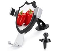 KLWQR Two Red Bell Peppers Car Phone Mount Stand Hands Free Cell Phone Holder Non-Slip Ultra Stable Car Phone Holder Universal Fit Automobile Clamp Cradle Compatible with Most Cell Phones