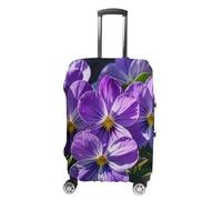 KLWQR Violets in Bloom Luggage Cover Dustproof Travel Suitcase Cover Elastic Suitcase Protector Fit 19-32 Inch Luggage，, style, XL