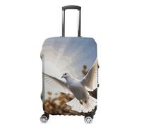 KLWQR White Dove Flying in The Sun Luggage Cover Dustproof Travel Suitcase Cover Elastic Suitcase Protector Luggage Sleeves Fit 19-32 Inch Luggage，, style, XL