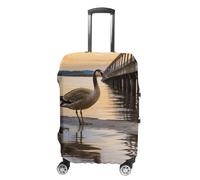 KLWQR Wild Goose by The Bridge Luggage Cover Dustproof Travel Suitcase Cover Elastic Suitcase Protector Luggage Sleeves Fit 19-32 Inch Luggage,, style, Small