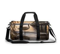 KLWQR Wild Goose by The Bridge Sport Gym Duffle Travel Bag for Women Men Overnight Weekender Bag with Shoe Compartment,Wet Pocket, 17.7in/9in/9in, style, style, 17.7in/9in/9in