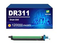 KLXFJ DR311 Drum Unit Compatible For Konica Minolta Bizhub C220 C280 C360 Printers, Yield Up To 120000 Pages,Yellow-1 Pack