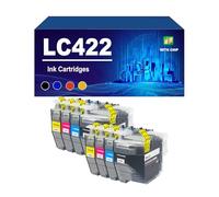 KLXFJ LC422 LC422XL Ink Cartridges Combo Pack Compatible For Brother MFC-J5340DW J5345DW J5740DW J6540DW J6940DW Printers, High Yield Ink,LC422-2 set