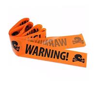 klxgMM Halloween Hazard Warning Tape Non-Adhesive DIY Safety Caution Tapes Sign Props 7.5cmx6mSafety Tape with Printed Words