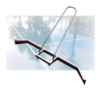 KLYDBMYT Court Water Pusher,Tennis Court Wiper with Push Water Adhesive Strip,Stainless Steel Frame,for Sport Courts Garages