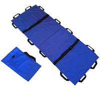 KLYDBMYT Emergency Rescue Flat Foldaway Portable Stretcher,Thickened Canvas 12 Handles Soft First Aid Home Household Medical Stretcher With Handbag for Hospitals, Ambulances