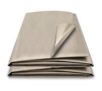 KLYDBMYT Faraday Fabric Military Grade EMF RFID Shielding Cloth EMF Blocker Material Anti Radiation Conductive Cloth Fabric Blanket Shields Signals (5G,WiFi,Cell,Blue-Too-th),silver-1m