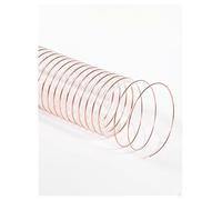 KLYDBMYT Flexible Workshop Dust Collection Hose,25mm Internal Diameter Vacuum Hose Clear PU Puncture Resistant Dust Debris Fume Hoses(4.92ft 150cm)