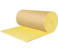 KLYDBMYT Sound Proofing Panels Premium Acoustic Foam, 3CM Thick Studio Soundproofing Wall Tiles Sound Absorbing Panels for Home Studio Ceiling for Recording Studio, Home, Offices(Yellow)