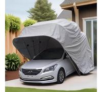 KLYDBMYT Upgraded Retractable Carport, All Weather Heavy Duty Carport, Mobile Portable Garage, Folding Car Tent, Anti-Snow Tent Car Cover for Outdoor,18 * 8.2 * 7.6ft