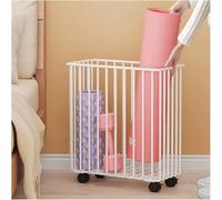 KLYDBMYT Yoga Mat Weight Rack Yoga Mat/Foam Roller Storage Rack, Metal Modern Exercise Equipment Basket(White)
