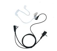 Klykon Vx-261 Earpiece Headset with Mic for Motorola Vertex Standard VX-231 VX-351 Walkie Talkie 2 Way Radio Black