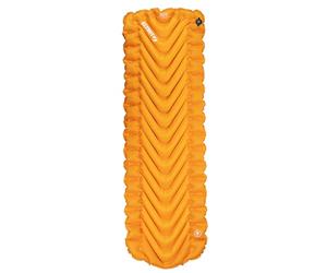 Klymit Insulated Static V2 Inflatable Sleeping Pad | Upgraded Comfort | Portable, Ultralight, Easy to Inflate, Foldable Air Bed for Camping, Backpacking & Hiking - Saffron