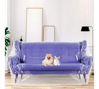KLYNGTSK 2 x 3 m transparent sofa cover, plastic sofa cover, dust proof cover for furniture, sofa, chair, furniture, renovation