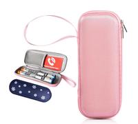 klyrith Epipen Medical Carrying Case with 1 Ice Pack, Hard Shell EVA Shockproof Travel Bag for 2 Epi Pens or Asthma Inhaler, Auvi-Q, Portable Emergency Bag Organiser for Medication, Z-pink, Fashion