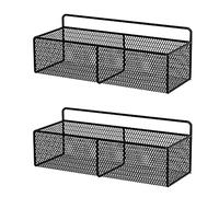 KLZUOPT Exquisite Bathroom Shelves Self Adhesive Shower Shelf-Bathroom Shelf Stick on Wall Shower Caddy Aluminum alloy for Storage toiletries cosmetics (Color : Black a, Size : 26cm)