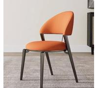 KLZUOPT Modern Dining Chair Versatile Dining Chair Set of 2 Upholstered Kitchen Chairs, Lounge Chairs Dressing Chairs Negotiation Chairs with High Back Metal Legs for Dining Room Home