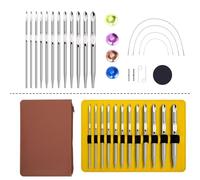 KLZWCP 12-Piece Multifunction Knitting Tool Set - Interchangeable Crochet Hooks, 3mm-10mm, Tunisian Crochet Hooks