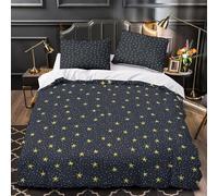KLZXCVBNMQW 3D Printed 3 Pieces Bedding Set Bedroom Decor Zipper Ultra Soft StarryNight Quilt Cover Breathable All Season for Boys,Teenagers,Kids VintageAstronomy Duvet Cover King（220x240cm）